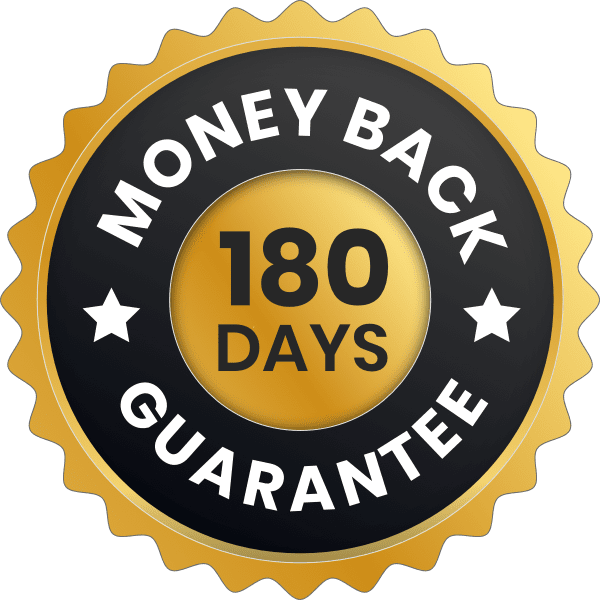 180-day money-back guarantee