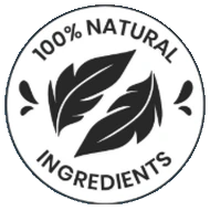 100% Natural Ingredients badge
